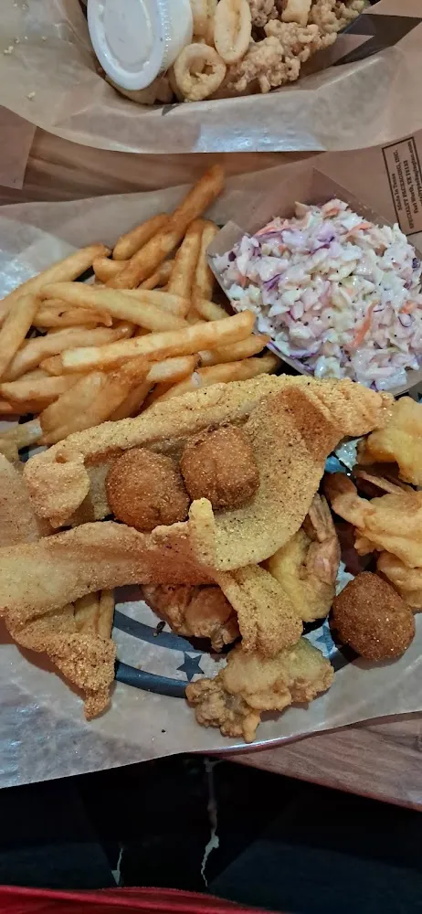 Catfish Shrimp Oysters Dinner